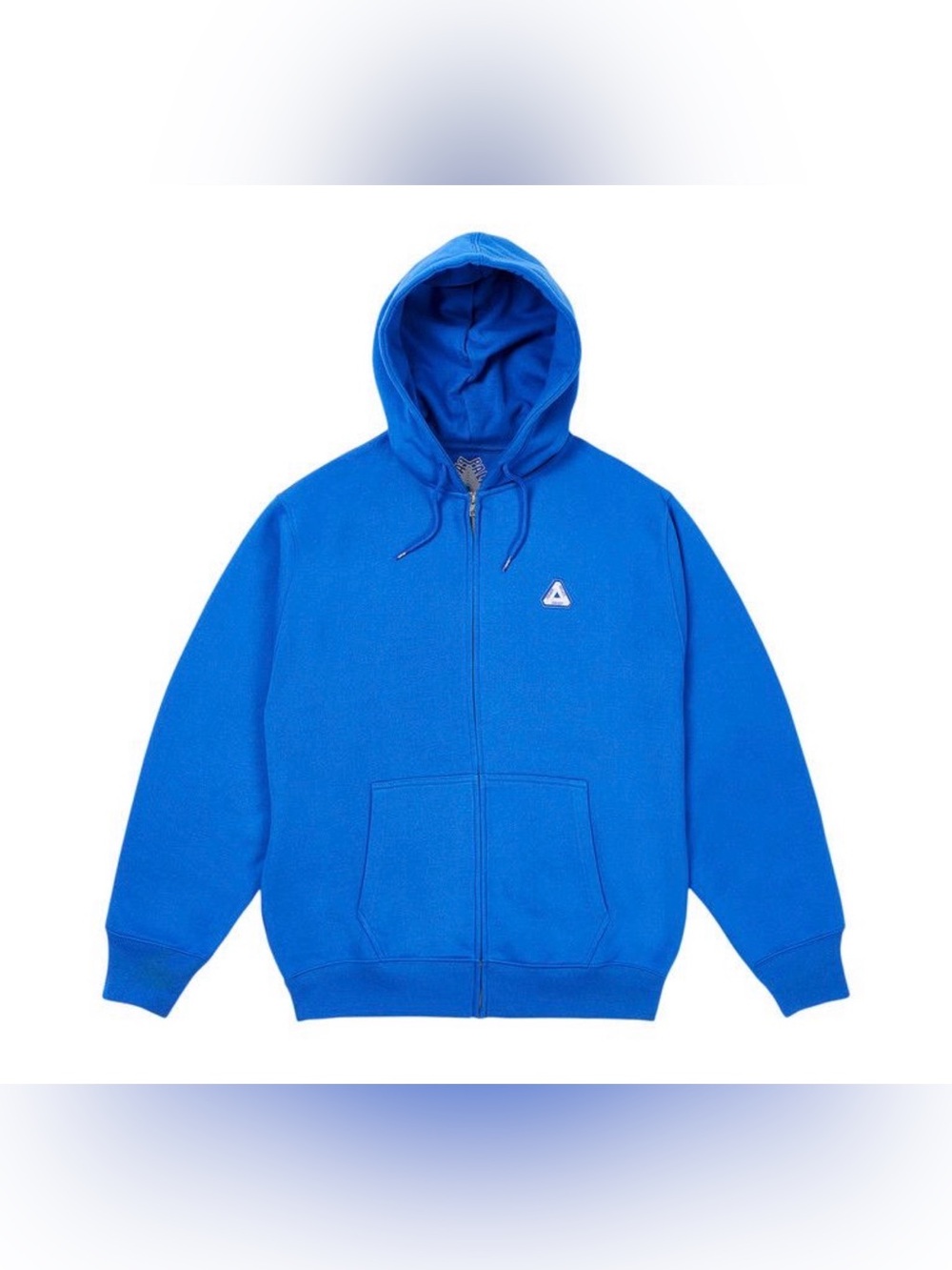 Palace Sofar Zip Hood (SS24) Blue Berry Logo Blueberry Hooded Sweatshirt Size XL